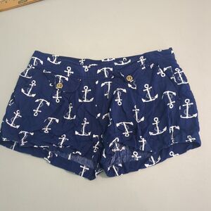 Escapada Blue and White Anchor Athletic Shorts